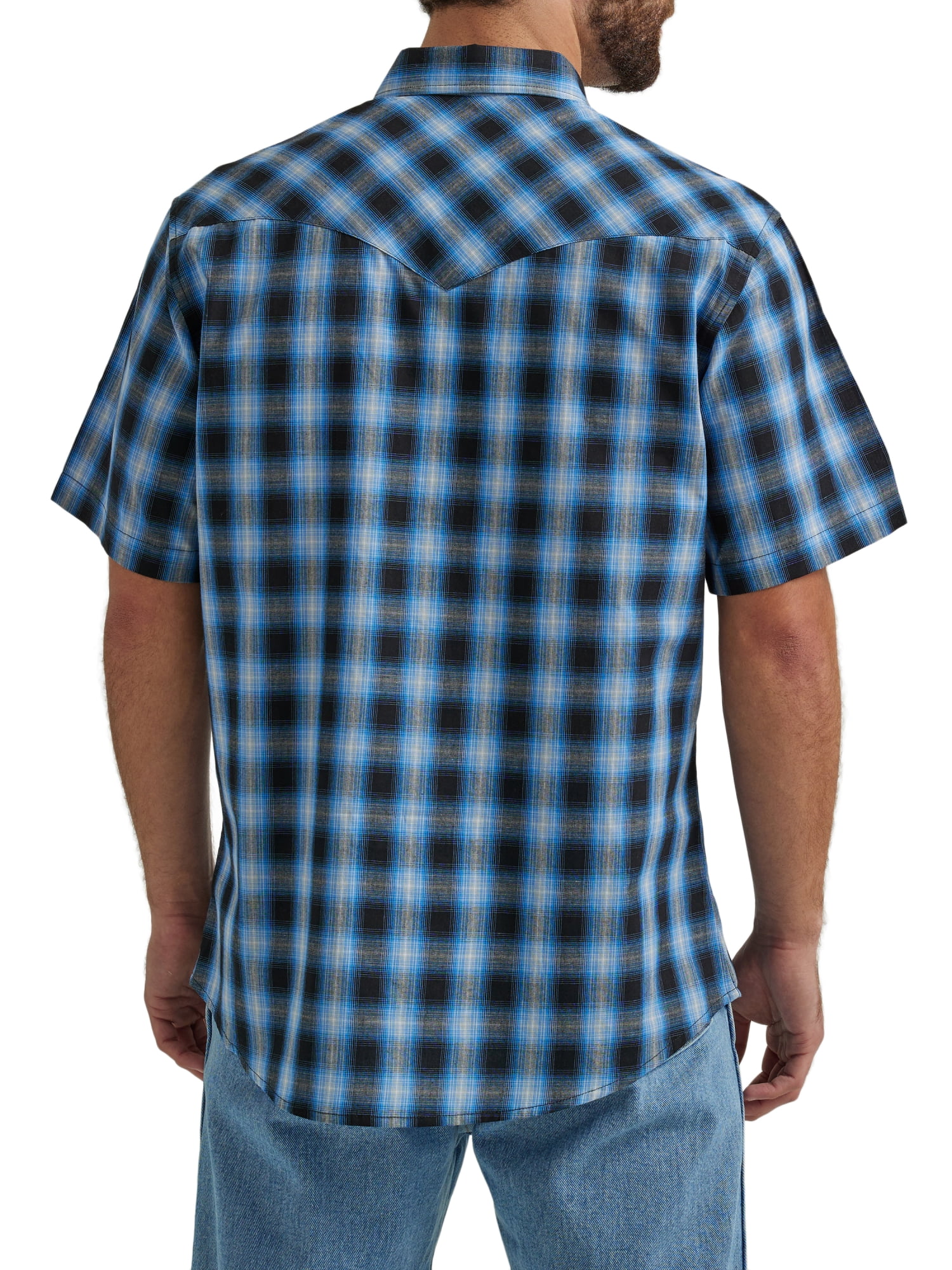 Wrangler Men's Short Sleeve Western Shirt, Size S-5XL