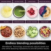 Ninja Detect Kitchen System Power Blender + Processor Pro, BlendSense Technology, Blender, Chopping & Smoothies, 1800 Peak Watts, 72 oz. Pitcher, 64 oz. Food Processor, 24 oz. To-Go Cup, TB401 Black