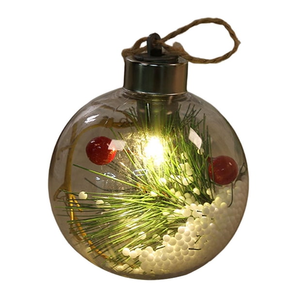 Adornos LED transparentes, luces, lámparas colgantes, decoraciones navideñas. Tipo 5