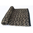 thumbnail image 2 of Benzara CHN-CHR021-1 Jute & Cotton Chenille Rug - Black, 2 of 5