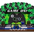 thumbnail image 2 of 61 piezas de decoraciones de cumpleaños para fiestas de videojuegos, telón de fondo y glob Woplagyreat Woplagyreat, 2 of 2