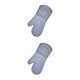 thumbnail image 2 of Matsuzay Manoplas de silicona para horno, guantes para agarradera de cocina, resistentes a altas temperaturas, textura para microondas y Gris 2Conjunto, 2 of 6