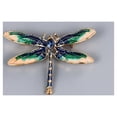 thumbnail image 2 of 9 piezas de broches para mujer, juego a granel, con diamantes de imitación, con forma de animal, de cristal, vintage, con colibrí, búho, elefante, pavo real, abeja, broche con forma de anima, 2 of 5