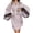 A-Pink381, variant on XIAONU Women's Satin Robe With Lace Trim Bell Sleeve Belted Wrap Kimono Smooth Elegant Nightwear Cover Up