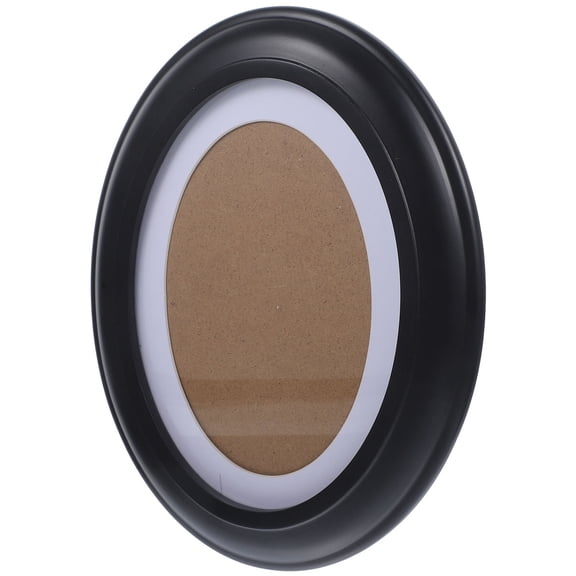 Tendycoco 7 Inch Solid Wood Photo Frame Oval Display Stylish Picture