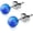 Blue - 5MM, variant on Titanium Opal Stud Earrings, Hypoallergenic 20G Earrings for Sensitive Ears, Style G2831