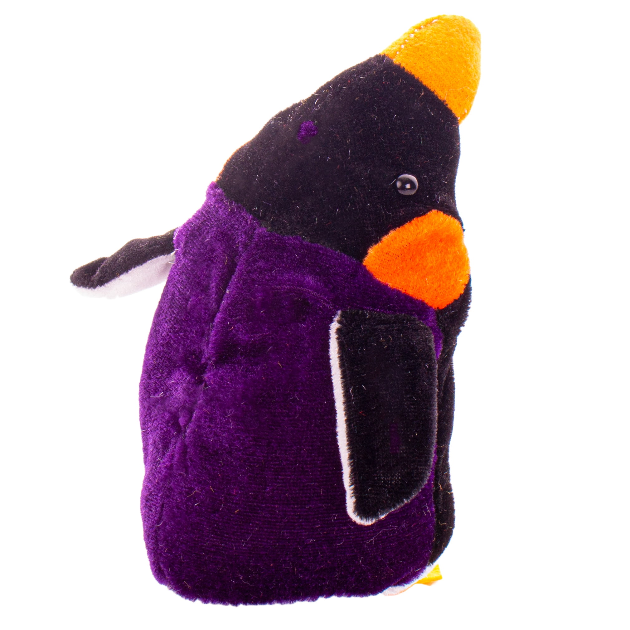 Bean Bag Emporer Penguin Stocking Stuffer 5.5" Plush Toy, Purple Black