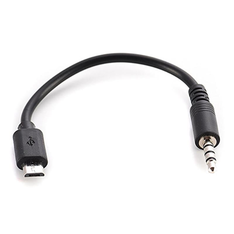 forråde kontrollere Underholde Usb Micro B To 3.5mm Male Stereo Audio Cable For Android Cellphone  Smartphone - Walmart.com