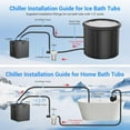 thumbnail image 6 of XUTUMM Cold Plunge Chiller with Filter, 1/3 Hp Ice Bath Water Chiller for Cold Plunge with Submersible Water Pump, Insulated Hoses, Ideal for Cold Therapy Recovery, 6 of 6