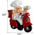 thumbnail image 2 of 10 Piezas Imanes de Nevera de Chef, Lindos Imanes de Chef Italiano para Refrigerador, Pegatinas de Nevera de Panadero de Resina 3D para Pizarra Blanca, Mapa, Gabinetes, 2 of 5