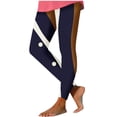 thumbnail image 2 of ersvoioy Leggings for Women Tummy Control Plus Size Summer Floral Print High Waisted Yoga Pants Quick Dry Workout Slim Fit Tight Leggings Brown XL, 2 of 5