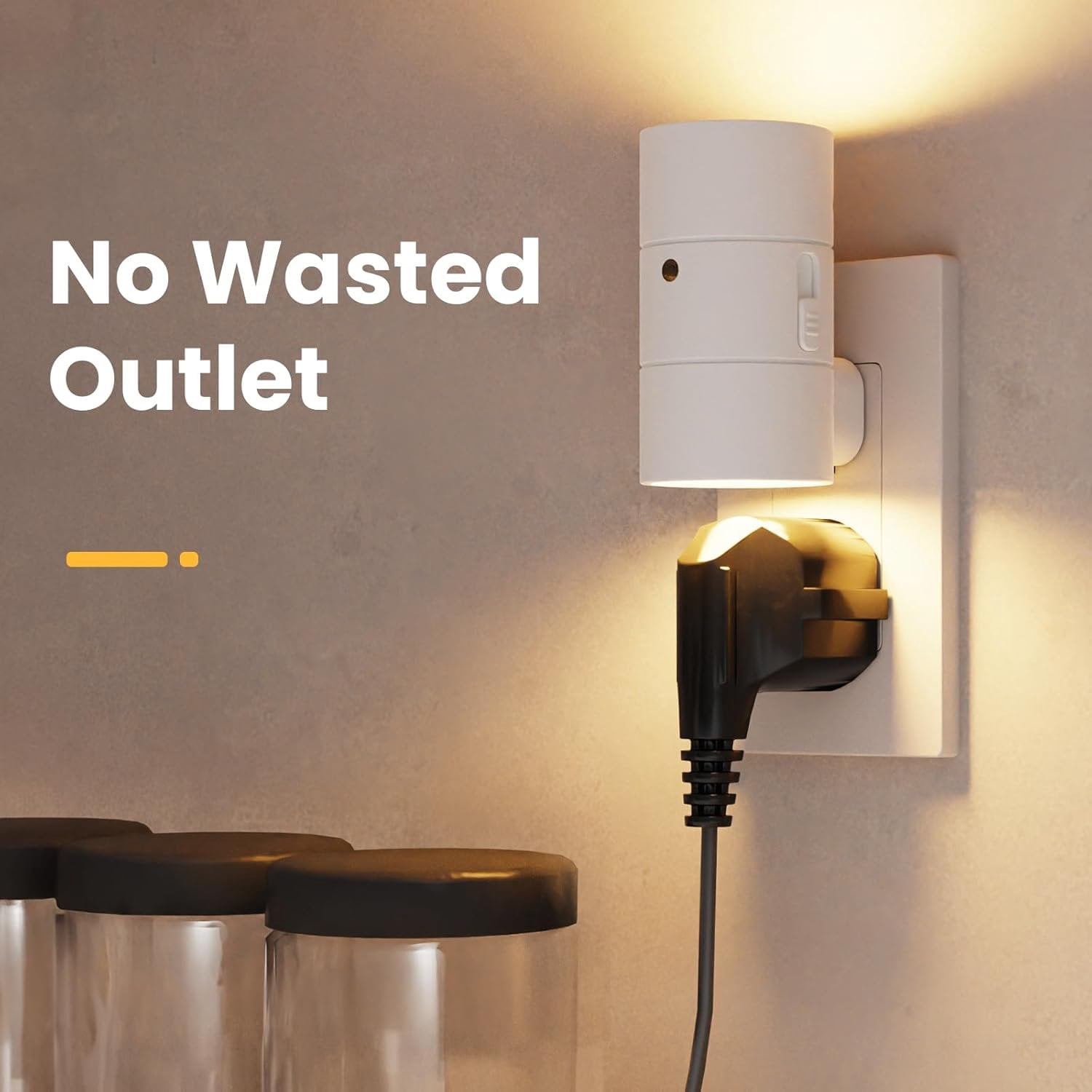 Night Lights Plug into Wall, Dimmable LED Nightlight with Dusk to  Light Sensor, 0-100LM Adjustable Brightness, 3 Color Temperatures, Compact Size, 2 Pack for Hallway, Bathroom White