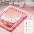 thumbnail image 2 of Fintie Rugged Case for iPad (A16) 11th Generation 11 Inch (2025), iPad 10th Generation 10.9 Inch (2022) - Heavy Duty Shockproof Kid-Friendly Protective Cover, Built-in Kickstand, Pink, 2 of 10