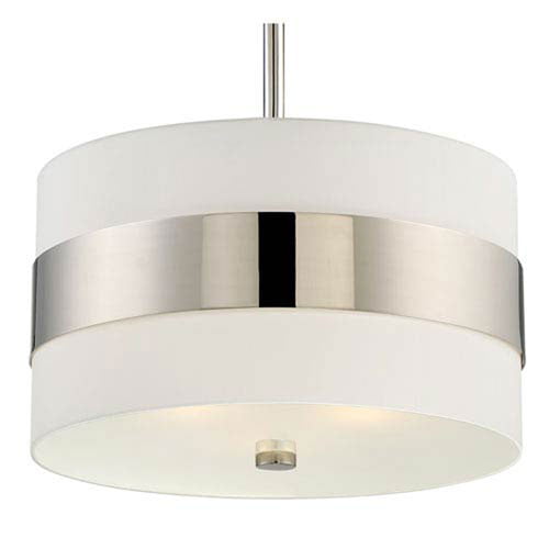 Colton Polished Nickel Three Light, How To Keep Glass Light Fixtures Clean