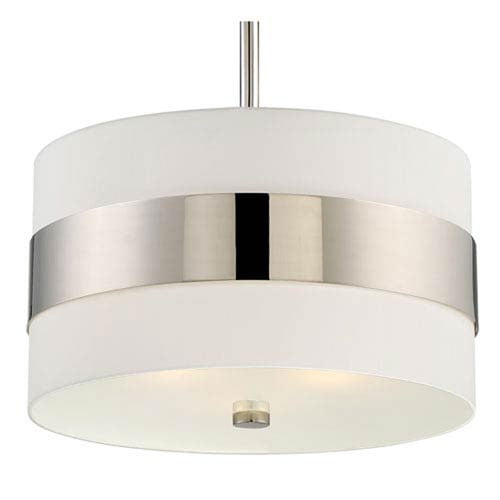 Colton Polished Nickel Three Light Pendant Com Colton Polished Nickel Three Light, How To Keep Glass Light Fixtures Clean
