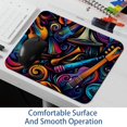 thumbnail image 6 of Musical instruments 8.3x9.8 Inch Square Gaming Mouse Pad with Non-Slip Rubber Bottom, Printed Desk Mat for Office and Gaming, 6 of 6