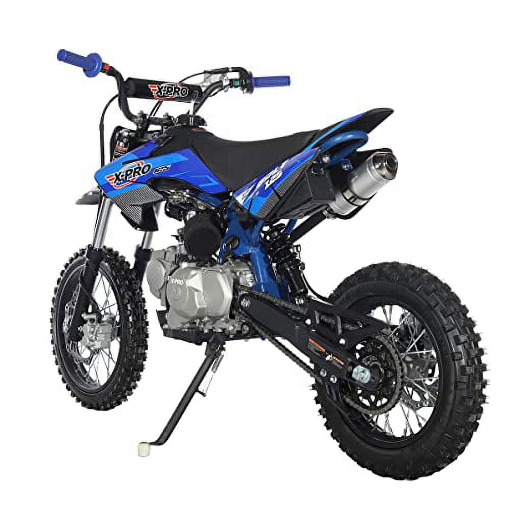 X-Pro Brand New Bolt 125cc Gas Pit Dirt Bike, Automatic Transmission, Electric Start, Big 14"/12" Tires!