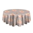 thumbnail image 5 of Princess Flower Dress Pattern Round Tablecloth 60"x60",Wrinkle Wipeable Table Cloth for Kitchen Dining Room Picnic Patio Party, 5 of 6