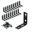 thumbnail image 3 of WellMade 1-1/2 Inch Corner Braces，Small Metal Joist Right Angle L Brackets for Wood with Screws,20 Pack, 3 of 7