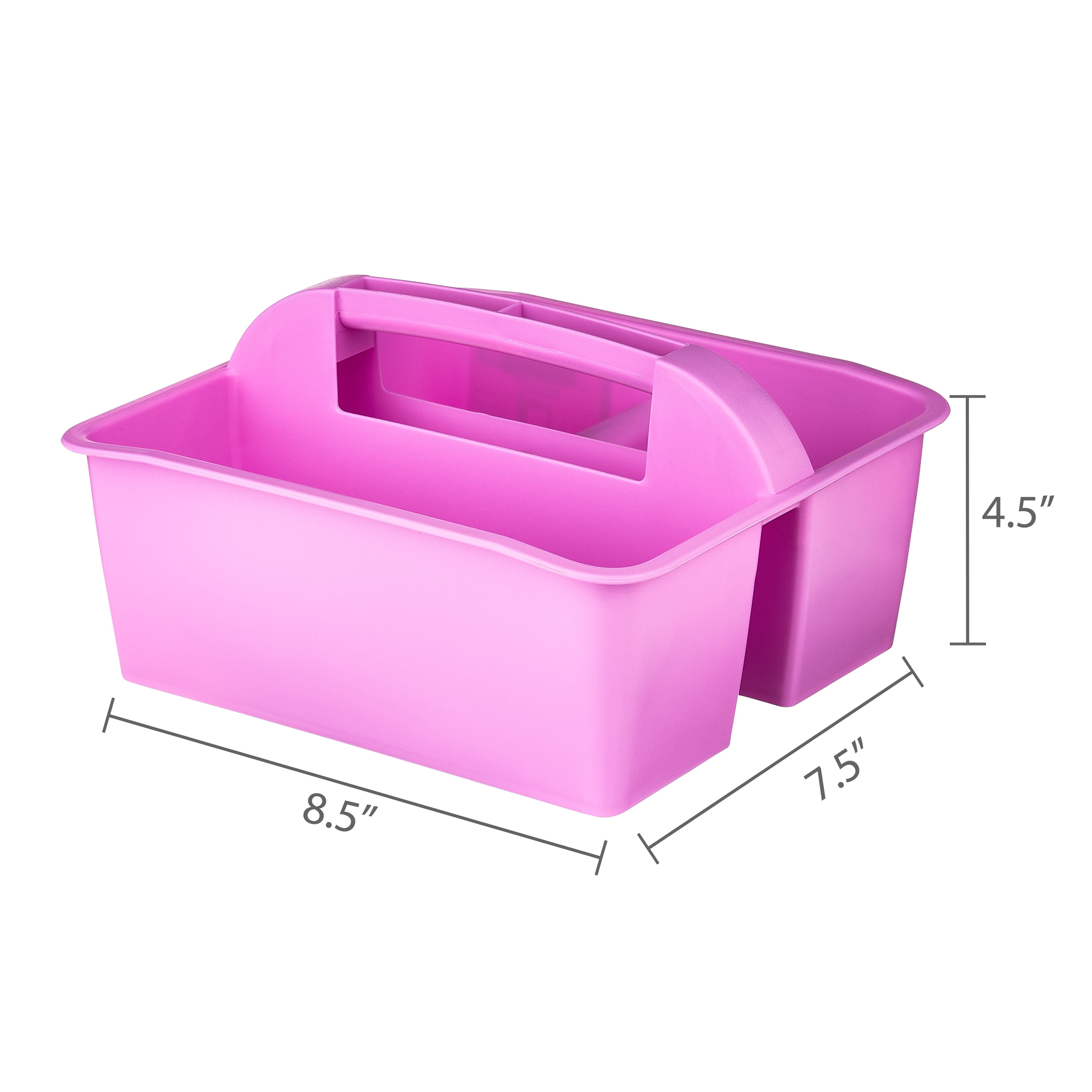 Pen+Gear Plastic Caddy, Desktop Craft and Hobby Organizer, Violet Glow, 8-Pack