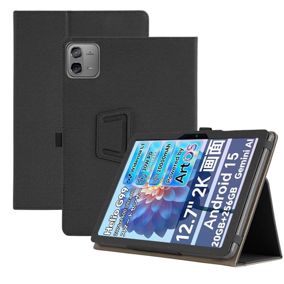 YUXELI For Teclast ArtPad Pro 12.7 Protective Case with Handheld Band Premium PU Leather StandFunction Case