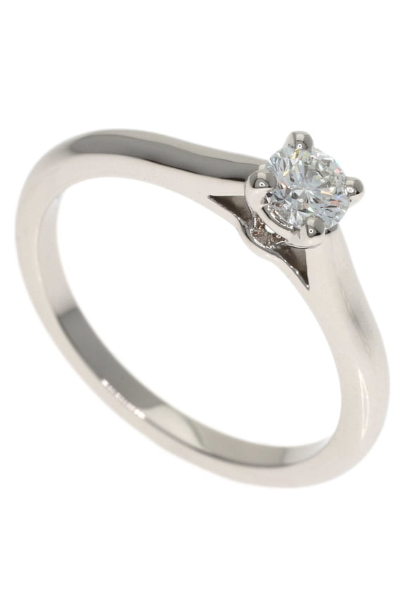 Pre-Owned Cartier Solitaire Diamond E-VVS2-EX #49 Ring, Platinum PT950, Women's (CARTIER)