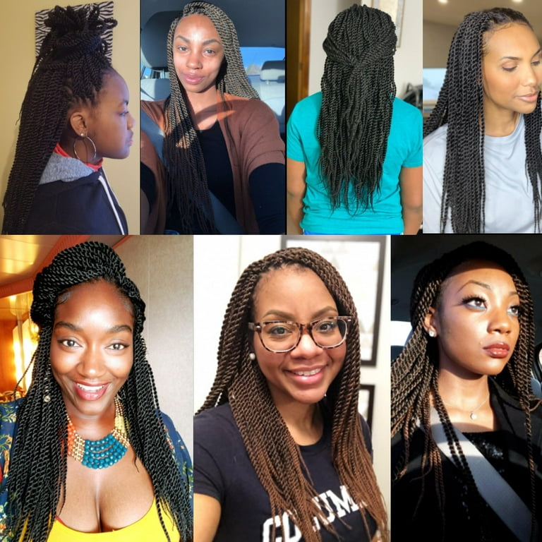Benehair Senegalese Twist Hair Crochet Braids Pre Looped Mini Twist  Crotchet Hair Synthetic Braiding Hair Extensions for Black Women 