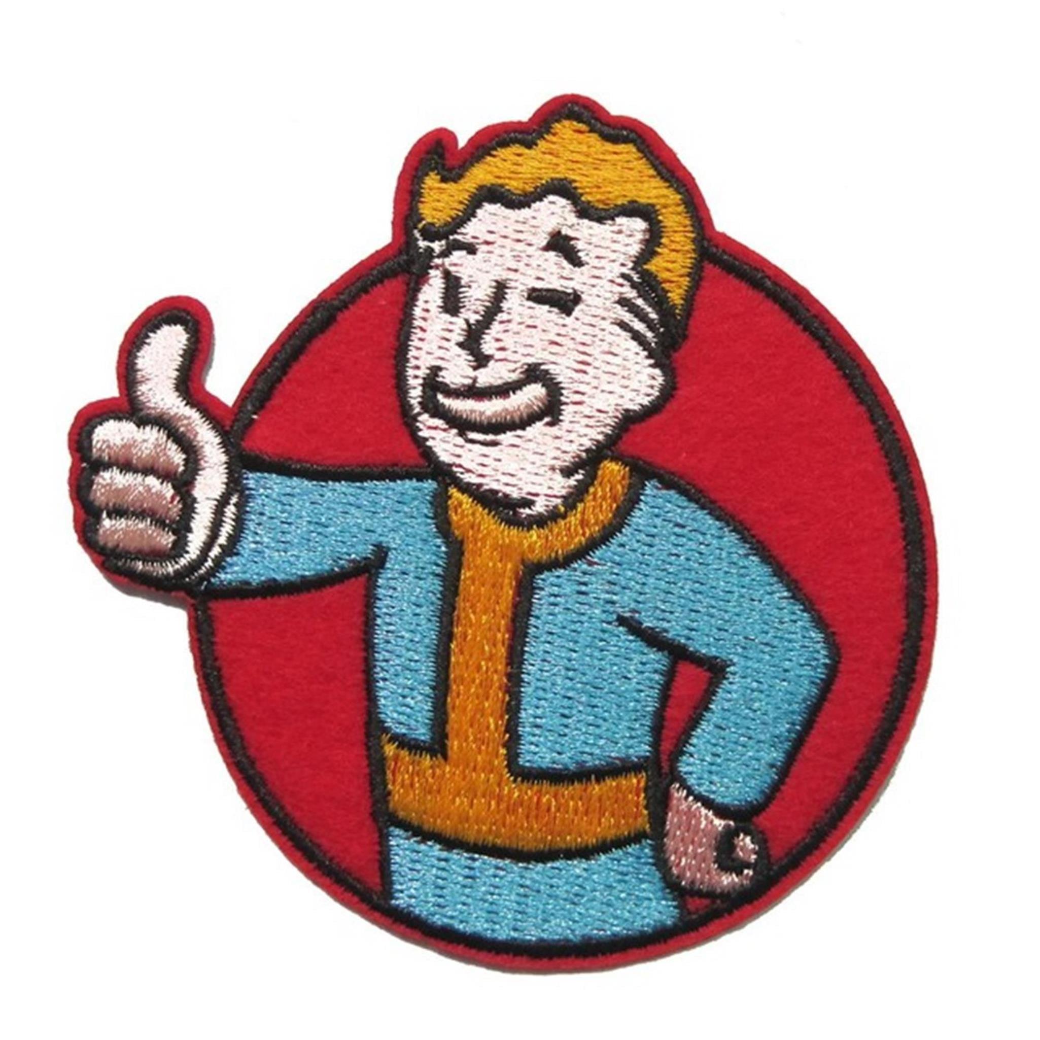 Superheroes Patch Squad Men's Fallout Thumbs Up Brotherhood Morale ...