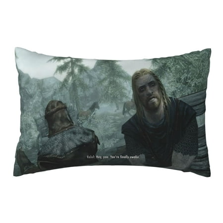 Skyrim Throw Pillow Covers Cushion Case Decoration Pillowcase for Home Couch 20×30 Inch