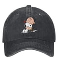 thumbnail image 2 of Gorra de béisbol con diseño de corazón de Snoopy y Charlie Brown de Peanuts, gorra de béisbol con diseño de dibujos animados para exteriores, gorra de béisbol con protección solar para parejas y mujer, 2 of 4