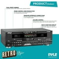 thumbnail image 4 of PYLE PT649D - Dual Cassette Deck - Double Cassette Tape System for Audio Mixtape Recording, CrO2 Tape Selector, High-Speed Dubbing, Rack Mount, 4 of 6