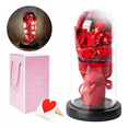 thumbnail image 5 of Vaso De Regalo De San Valentín Flor Eterna 7 Rosas Con Luces roses, 5 of 5