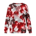 thumbnail image 4 of Women Sweatshirts Women's Valentine's Day Couples Matching Heart Print Crewneck Long Sleeve Comfortable Casual Hoodless Sweatshirt Oversized Hoodies for Women White M, 4 of 5