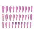 thumbnail image 2 of 30 piezas uñas postizas Ticfox largas brillantes para fiestas navideñas 0070-2G03, 2 of 14