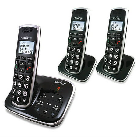 Clarity BT914 Moderate Hearing Loss Cordless Phone and (2) BT914HS