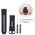 thumbnail image 4 of Pin Buckle Watch Strap, Watch Accessory Watch Band, Black Waterproof For Men Women Watchmaker, 4 of 8