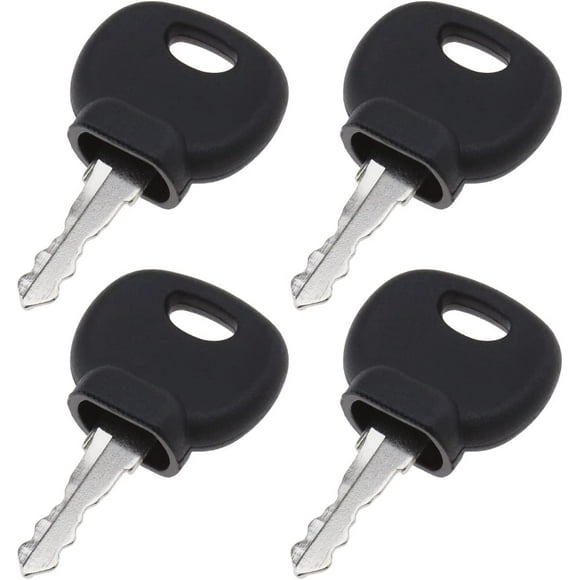 ORUYROP 4 Pcs Ignition Starter Key Agricultural/Excavator Machinery Forklifts Compactor Compatible with Bobcat Bomag Caterpillar Dynapac Ford Gehl Hamn Hang JCB