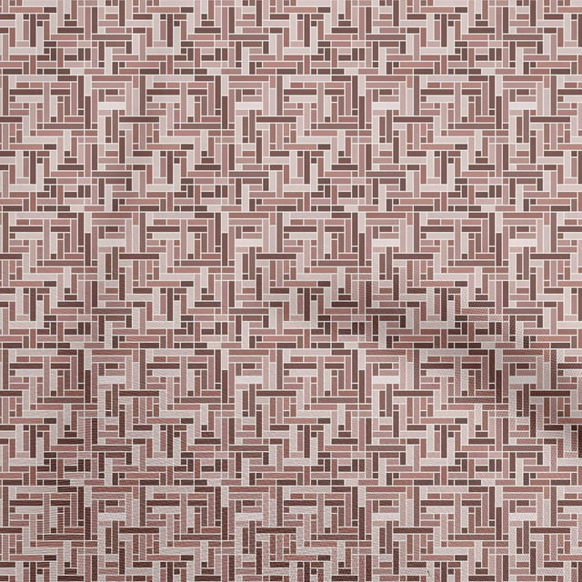 oneOone Cotton Cambric Dark Rose Brown Fabric Abstract Sewing Craft Projects Fabric Prints By Yard 42 Inch Wide
