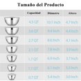 thumbnail image 3 of Juego de 7 Cuencos de Mezcla, Bowls de Cocina de Acero Inoxidable con Tapas Herm&eacute;ticas, Ideal para Hornear, Mezclar, Ensalada, Servir y Preparar, Tama&ntilde;o de 4.5, 3.6, 2.7, 2.1, 1., 3 of 6