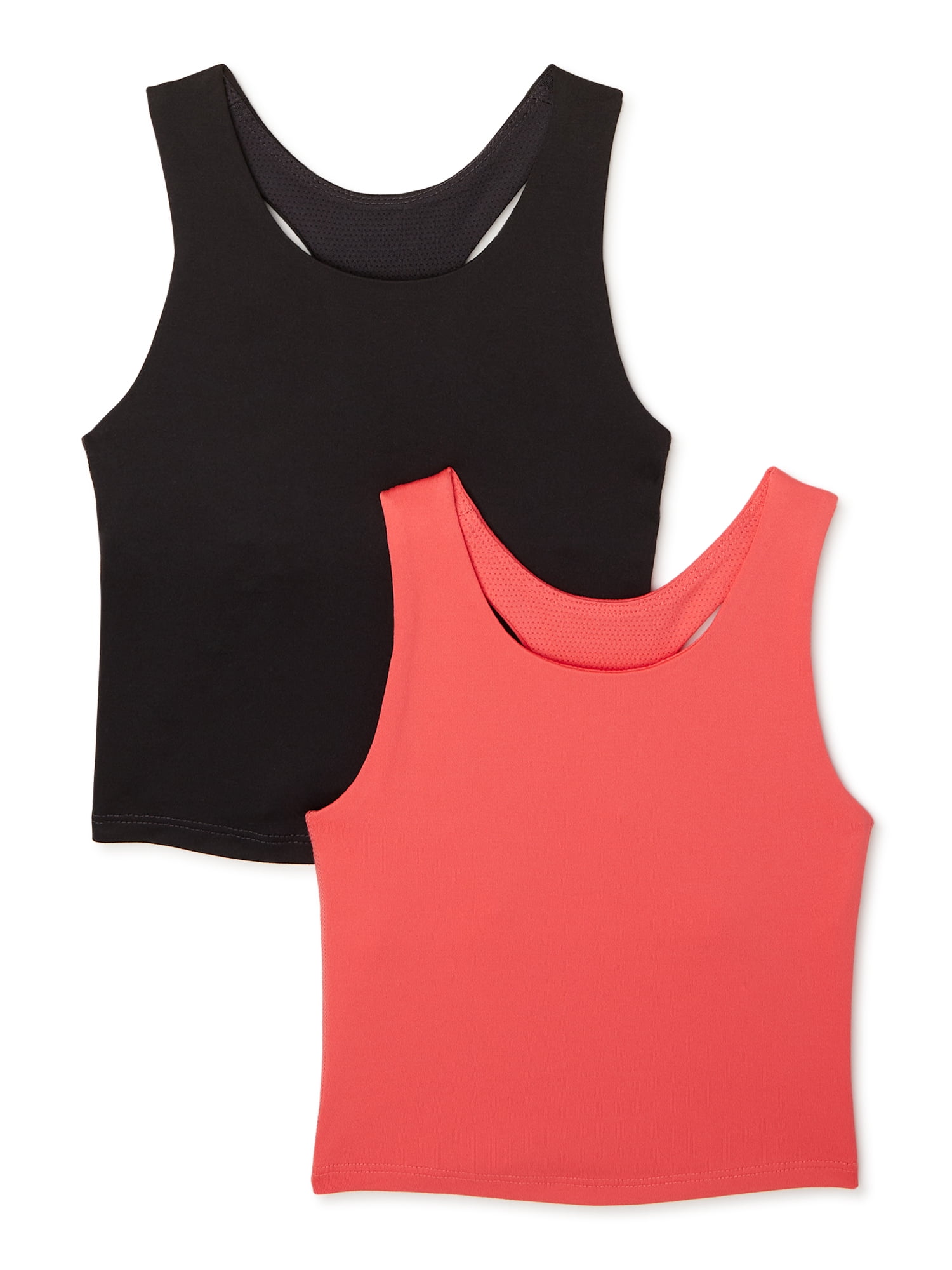 Buy Athletic Works Girls Longline Bra Tank Top, 2Pack, Sizes 418
