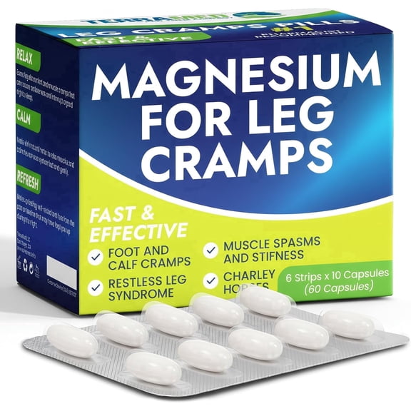 Leg Cramp Relief Pills | Pain Relief for Muscle Spasms, Soreness, & Foot and Calf Cramps | Homeopathic Medicine for Restless Legs Syndrome Relief (30 Pills)