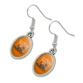 thumbnail image 2 of Laughing Hyena Novelty Dangling Drop Oval Charm Earrings, 2 of 3