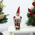 thumbnail image 4 of BinKFF Christmas Miniature Figurines, Mini Christmas Santa Claus Ornaments Christmas Miniature Ornament Resin Santa Figurines for Xmas Santa Claus Decoration Christmas Party Supplies, 4 of 8