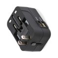 thumbnail image 3 of Adaptador de viaje Mizh, convertidor de corriente universal todo en uno, adaptador de enchufe de CA, cargador de pared con dos puertos USB para cargar teléfonos celulares, computadoras, UE,, 3 of 5