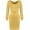 Yellow, variant on Fesfesfes Women Gowns Long Sleeve Dress Formal Gowns V Neck Sequin Party Office Gowns And Evening Dresses Plus Size $10