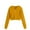 Yellow, variant on QQAMB Cropped Hoodies for Girls Zip Up Solid Color Long Sleeve Sweatshirts Jackets Thin Crop Tops Teen Girls Coat,5 Years