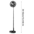 SDJMa Foldable Oscillating Standing Fan,Portable Desk Quiet Fan, 7200mah Rechargeable USB Small