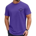 thumbnail image 4 of Men's Graphics Printed Eversoft Cotton T Shirts, Breathable & Moisture Wicking with Odor Control, Sizes 2XL Purple, 4 of 6