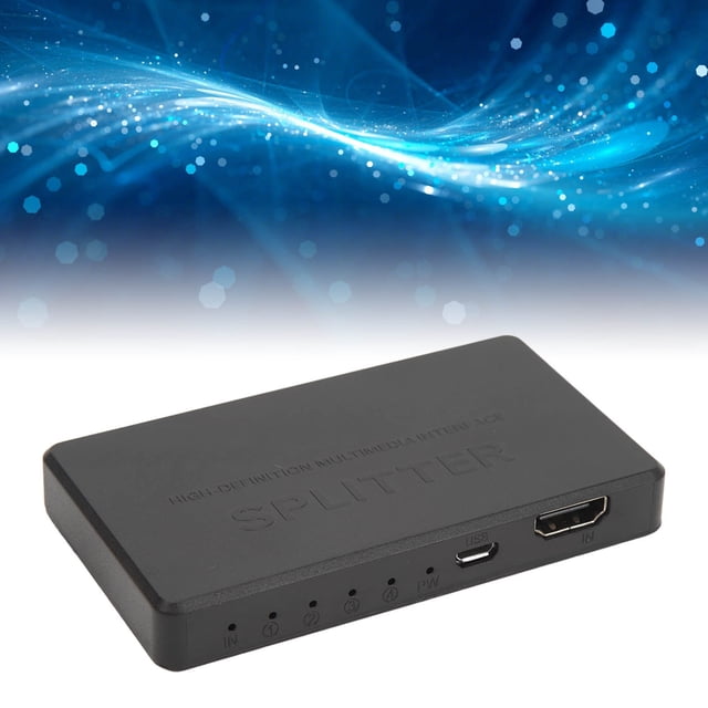 Divisor HDTV, Divisor De Vídeo Con Alimentación USB Plug And Play 1 En 4 Salidas Antiinterferencias Para Monitor