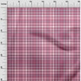 thumbnail image 3 of oneOone Viscose Chiffon Pink Fabric Check Diy Clothing Quilting Fabric Print Fabric By Yard 42 Inch Wide, 3 of 4